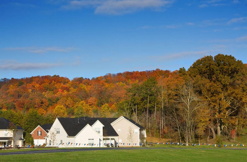 country home in autumn